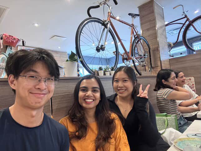 Researchers over lunch